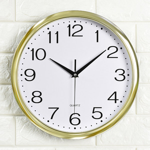 12-Inch Plastic Electroplated Quartz Wall <strong>Clock</strong> Luminous Feature for Bedroom Living Room <strong>Office</strong> Public Spaces-Custom Logo <strong>Clock</strong> - Product Image 3