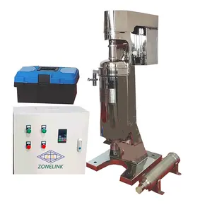 Algae Tubular Centrifuge For Ink GQ75J High Speed 20000rpm Solid Liquid Separator Manual Solid Discharge 500l/h Based On Water