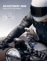 Support de téléphone pour moto Lamicall BCSP02 tout métal avec amortisseur de vibrations, fixation rapide 1s, anti-secousse, support de guidon, vente flash, nouvelle arrivée