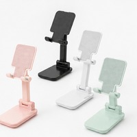 Support de téléphone pliable personnalisé avec logo, support de bureau réglable pour mobile, cadeau promotionnel en gros