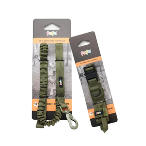 ชุดสายจูงและปลอกคอสุนัขแบบยืดหดได้ PUPE ทนทาน หรูหรา เรียบง่าย ผลิตจากวัสดุโพลีเอสเตอร์/ไนลอนพิมพ์ลายที่เป็นมิตรต่อสิ่งแวดล้อม - Product Image 6