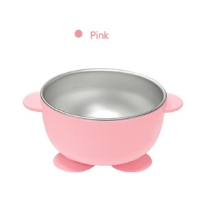 Tazón Económico de Acero Inoxidable con Asa y Base de Silicona con Succión para Niños, para Ensaladas, Cereales, Arroz, con Logotipo Personalizado, Apto para Lavavajillas - Product Image 3