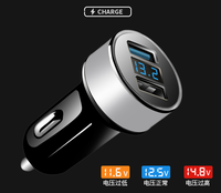Consumer Electronic Car Accessories Mobile Phone 12v 24v Quick Charge Dual Car Charger Usb 5v/4.8a Fast Charger for Smartphone