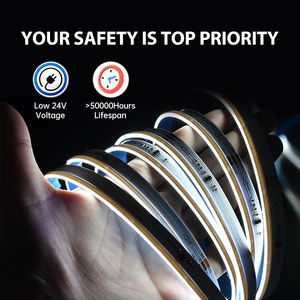 Tira de Luces LED COB de 24 V, 10 mm de Ancho, Regulable y Cortable, para Decoración del Hogar, Techo y Gabinetes - Product Image 5