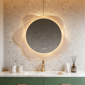 <span class=keywords><strong>Miroir</strong></span> <span class=keywords><strong>de</strong></span> <span class=keywords><strong>salle</strong></span> <span class=keywords><strong>de</strong></span> <span class=keywords><strong>bain</strong></span> <span class=keywords><strong>LED</strong></span> moderne intelligent avec indice <span class=keywords><strong>de</strong></span> protection IP44, anti-buée, écran tactile lumineux, <span class=keywords><strong>miroir</strong></span> mural avec lumière <span class=keywords><strong>pour</strong></span> salon - Product Image 1