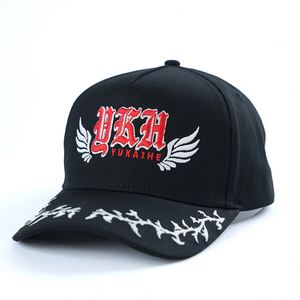 Casquette de baseball tendance pour homme en coton, avec logo brodé personnalisé, 5 panneaux, style snapback, vente en gros - Product Image 2