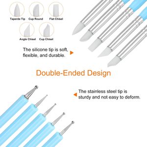 32pcs thép không gỉ đất sét điêu khắc dao đặt handmade DIY đất sét thụt đầu gốm trang trí bằng gỗ Đất Sét mô hình công cụ thiết lập - Product Image 5