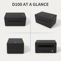 Imprimante d'étiquettes thermiques FBA haute performance 4x6 avec logo personnalisé, imprimante de codes-barres de bureau, entrepôt express, vente en gros, Marklife D100