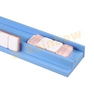 Support de tuiles de jeu magnétique de luxe portable en bois bleu ciel pour <span class=keywords><strong>4</strong></span> joueurs avec dossier droit - Product Image 4