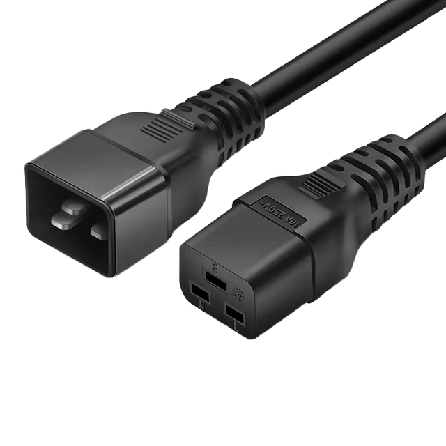 IEC 320 C19 to C20 Power Cord Server UPS Power Cable 18AWG SVT SJT Male to Female Extension