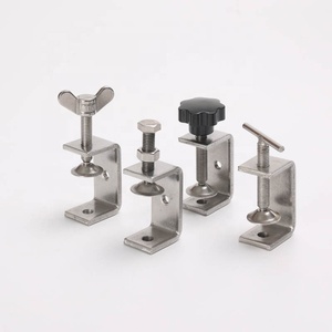 Pince de serrage en C robuste en acier inoxydable 304 pour le travail du bois, à larges mâchoires, surface polie, taille personnalisée - Product Image 3