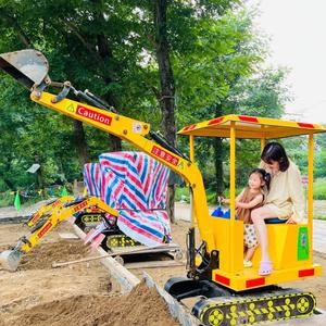 Kinder Minigraafmachine Opzetset Met Elektrische Rijmachine-Buiten En Binnen Gebruiken Metalen Bouw Huis Winkelcentrum - Product Image 4