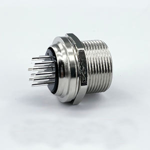 Conectores Circulares GX16, Macho y Hembra, Montaje en Panel con Brida, Carcasa de Aleación de Cobre y Zinc, IP55, Adaptador Automotriz - Product Image 3