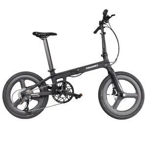 Nhà Máy Thương Hiệu ICAN Bán Buôn Chất Lượng Gấp Xe Đạp Trong Kho Tắc Kè Hoa Khung Carbon Đầy Màu Sắc Bmx Gấp Xe Đạp 20