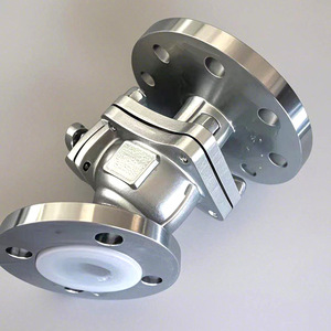 Vanne à boisseau sphérique personnalisée à embout oblique non standard, doublée de fluoropolymère, 2 pouces, 700 PSI, norme nationale, usage industriel - Product Image 1