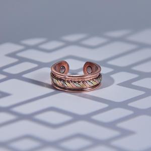 Nouvelle bague tendance <span class=keywords><strong>en</strong></span> cuivre magnétique pur, bijou <span class=keywords><strong>bio</strong></span> pour la santé, pour le soulagement de l'arthrite - Product Image 6
