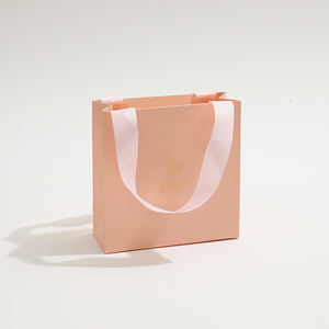 Bolsa de Compras de Papel de Arte con Impresión Colorida y Logotipo Personalizado, Bolsa de Regalo Plegable para Ropa, Joyería y Embalaje - Product Image 4