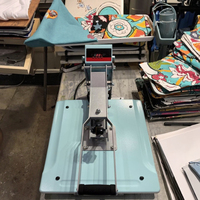 Nueva Máquina Manual Multifuncional de Sublimación para Estampado de Camisetas con Placa de 40*50 cm y Temporizador Digital para Tela