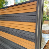 Clôture d'intimité grise moderne par le fabricant WPC Frame Service de modélisation 3D pour jardins en béton