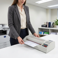 Nouvelle Plastifieuse Professionnelle A3 à Chaud et à Froid 330mm 4 Rouleaux Semi-Automatique Robuste avec Contrôle de Température Thermique MOMOTECH 600W
