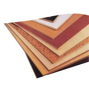 Double-sided melamine paper laminated wood plastic board MDF board for furniture wall interior