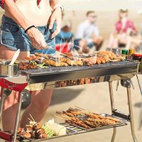 Grille de cuisson en fil d'acier inoxydable YUEYOU BB015 pour barbecue, four et rôtissoire à charbon de bois