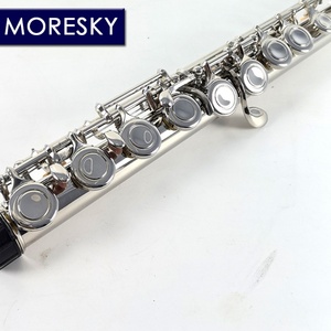 ขลุ่ย MORESKY FML-601 16 รูปิด คีย์ C ขลุ่ยคอนเสิร์ต คิวโปรนิกเกิล ชุบนิกเกิล/เงิน พร้อมคีย์ E คีย์ C เมเจอร์ - Product Image 5
