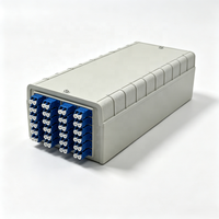 Boîtier de terminaison fibre optique 48 cœurs mural en PP avec adaptateur LC pour distribution télécom FTTH