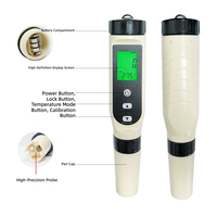 Testeur de pH/ORP numérique portable, type stylo, pour piscine, mesure de l'hydrogène, précision 0,01, avec bouton, OEM