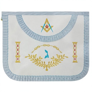 TABLIER MAÇONNIQUE ADORTE MAÎTRE RITE TRADITIONNEL FRANÇAIS - Product Image 1