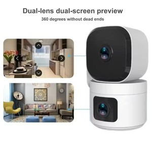Caméra de sécurité PTZ Tuya 4MP à double objectif, moniteur bébé WiFi IP, <span class=keywords><strong>surveillance</strong></span> domestique sans fil intérieure, détection humaine IA, suivi automatique - Product Image 2