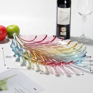Farbige Dekorative Kristallglas Obstschale Obstteller Glas Obstschüssel - Product Image 4