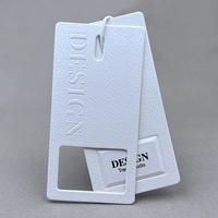Étiquettes volantes découpées sur mesure pour vêtements et chaussures, étiquettes en papier personnalisées pour marques de vêtements, vente en gros d'usine