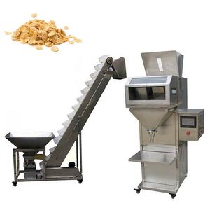 Machine d'emballage semi-automatique 1kg 2kg 3kg 5kg Sachet Poche Nourriture pour animaux de compagnie Nourriture pour <span class=keywords><strong>chiens</strong></span> Granulés de bois Machine de pesage de remplissage d'emballage - Product Image 2