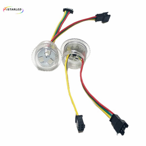 LED Pixel 3 Punti 26mm Trasparenti UCS1903 per Parchi Divertimento, Attrezzature per Giostre, Cambio Colore 5050 RGB 12V Pixel LED - Product Image 4