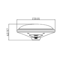 Antena GNSSL1 L2 L5 de Alta Precisión para Medición RTK con Conector TNC para Beidou, GPS, GLONASS y Galileo