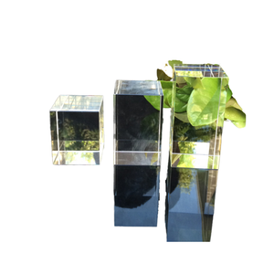 R-FT0056 Chất lượng cao K9 Cube pha lê Trống Tùy chỉnh trong suốt 3D khắc laser chamfered thân thiện với môi pha lê thủ công mỹ nghệ - Product Image 4