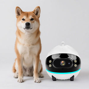 Fournitures pour animaux de compagnie : Robot de surveillance domestique sans fil 4G en plastique avec vision nocturne grand angle, détection de mouvement et alerte pour la sécurité des animaux - Product Image 2