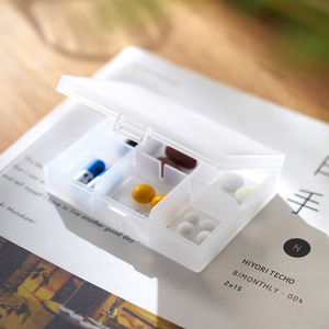 Miniature Six-Compartment Pill Box Transparent Sealed Moisture Proof Portable Medicine Storage Case - Product Image 4
