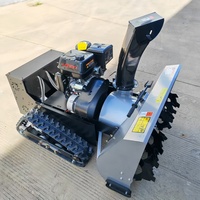Machine à déneiger à distance avec portée de 1000 m, utilisation prolongée, souffleuse à neige télécommandée
