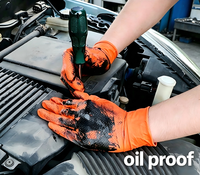 Gants de travail industriels jetables SNELL 8mil extra épais en caoutchouc noir à grip diamanté robuste, en nitrile sans poudre pour réparation automobile