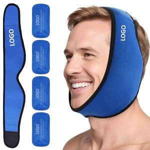 Compresse de glace personnalisée pour les dents de sagesse avec 4 packs de gel réutilisables chaud/froid pour la mâchoire, le cou, la tête et la chirurgie faciale - Product Image 1