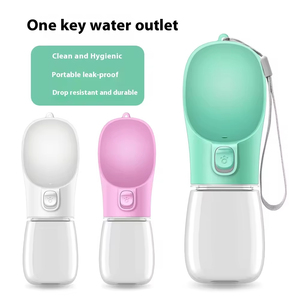 Taza de Agua Portátil Ecológica para Mascotas, Capacidad de 300-550 ml, Diseño Antideslizante, Comedero de Plástico Multicolor a Prueba de Fugas para Perros y Gatos - Product Image 2