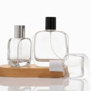 Botellas de Vidrio Cuadradas con Esquinas Redondeadas, Recargables y Vacías, de 30ml, 50ml y 100ml de Capacidad, Personalizadas - Product Image 3