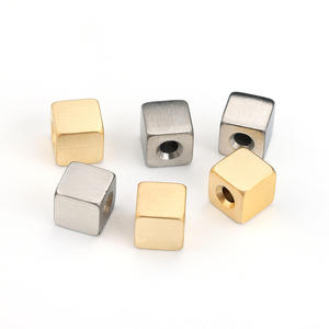 Perline personalizzate in acciaio inossidabile 8mm per braccialetto fai da te che fanno perline di moda con Logo inciso a <span class=keywords><strong>Laser</strong></span> distanziatori di gioielli - Product Image 5