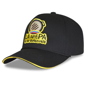 Gorra de béisbol DSX de 5 paneles con visera tipo sándwich, parche de paisaje bordado, ajustable, para uso diario al aire libre - Product Image 2