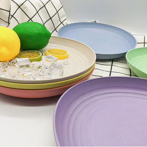 <span class=keywords><strong>Assiette</strong></span> ronde écologique en paille de blé et PP pour le camping, la restauration hôtelière, la vente en gros - Product Image 3