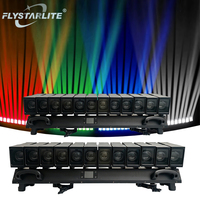 FLYSTARLIGHT Barre de projecteurs mobiles à LED 12x60W RGBW, éclairage de scène à matrice LED pour scène, DJ, discothèque, fête