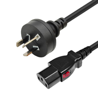 Cable de Alimentación 100% Cobre IEC P-Lock C13 a AU para PDU, Rack de Servidores, Centro de Datos, Fabricante OEM