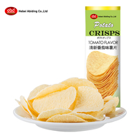 Croustilles de pommes de terre croustillantes exotiques de haute qualité étiquette personnalisable Texture dure goût salé traitement frit emballé dans un sac